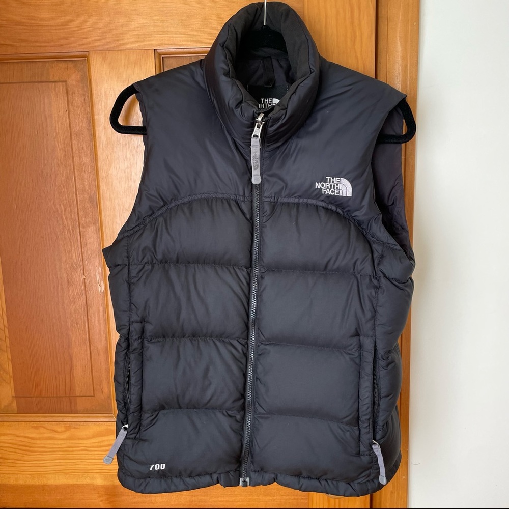 The North Face down puffer vest, Small, Black